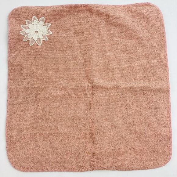 Vintage Utica J.P. Stevens Pink Cream Towel Set 5 Fine Fashion Delicate Applique - Picture 8 of 16